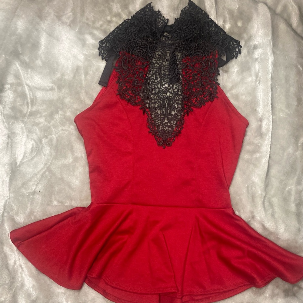 Vintage Arden b peplum tank top